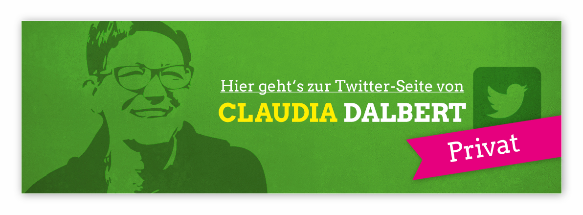 Dieser Link führt zum Twitter Account von Claudia Dalbert