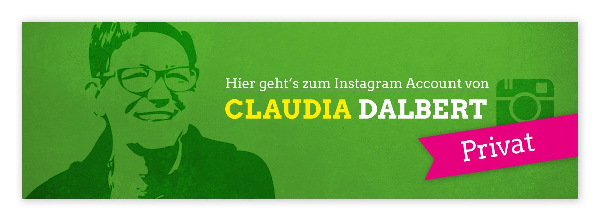 Dieser Link führt zum Instagram Account von Claudia Dalbert